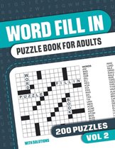 Word Fill In Puzzle Book for Adults