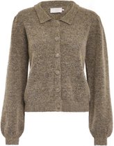 Minus Vest Mille Knit Cardigan Mi4203 354 Nomad Sand Melange Dames Maat - L