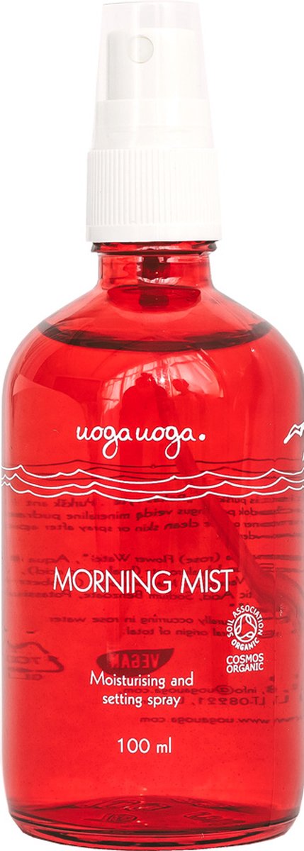 Uoga Uoga Settingspray Morning Mist Unisex 100 Ml Vegan Rood