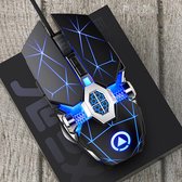 Super gave zwarte gaming muis - Uitstekende prijs-kwaliteit - Oplaadbare A7 2.4G Draadloze muis - DPI: 800/1200/1600 dpi - 6 Knoppen met Scrollwiel - 120 gr. -  Plug and play - 2/3