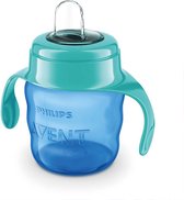 Philips - easy sip cup - drinkbeker baby en peuter vanaf 6 maanden - blauw met groen - 200ml