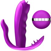 Power Escorts  - Panty vibrator met afstandbediening - Remote Control Panty Vibrator - Heat Function - Clitoris stimulatie- 10 Function - Oplaadbaar - 10,9 Cm X 2,8 Cm - gave Cadea