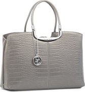 Daniele Donati  Handtas - Grijs - Croco print