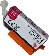 Inktplace Huismerk CLI-521 Inkt cartridge Magenta / Rood geschikt voor Canon