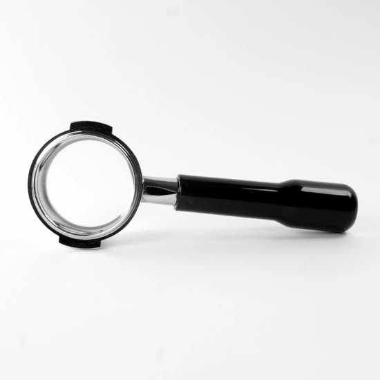 EDESIA ESPRESS - Naked Portafilter of open filterdrager - voor LA CIMBALI espressoapparaten - bodemloos kaal - walnoten handvat - 21 g houder