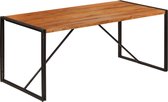 Eettafel massief acaciahout met sheesham-afwerking 180x90x76cm