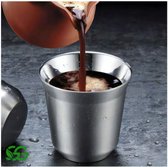 Espresso Kopje Greenguy – 4 Set - Espresso Kopje Set – Koffie - Metaal - Luxe - 30 ML
