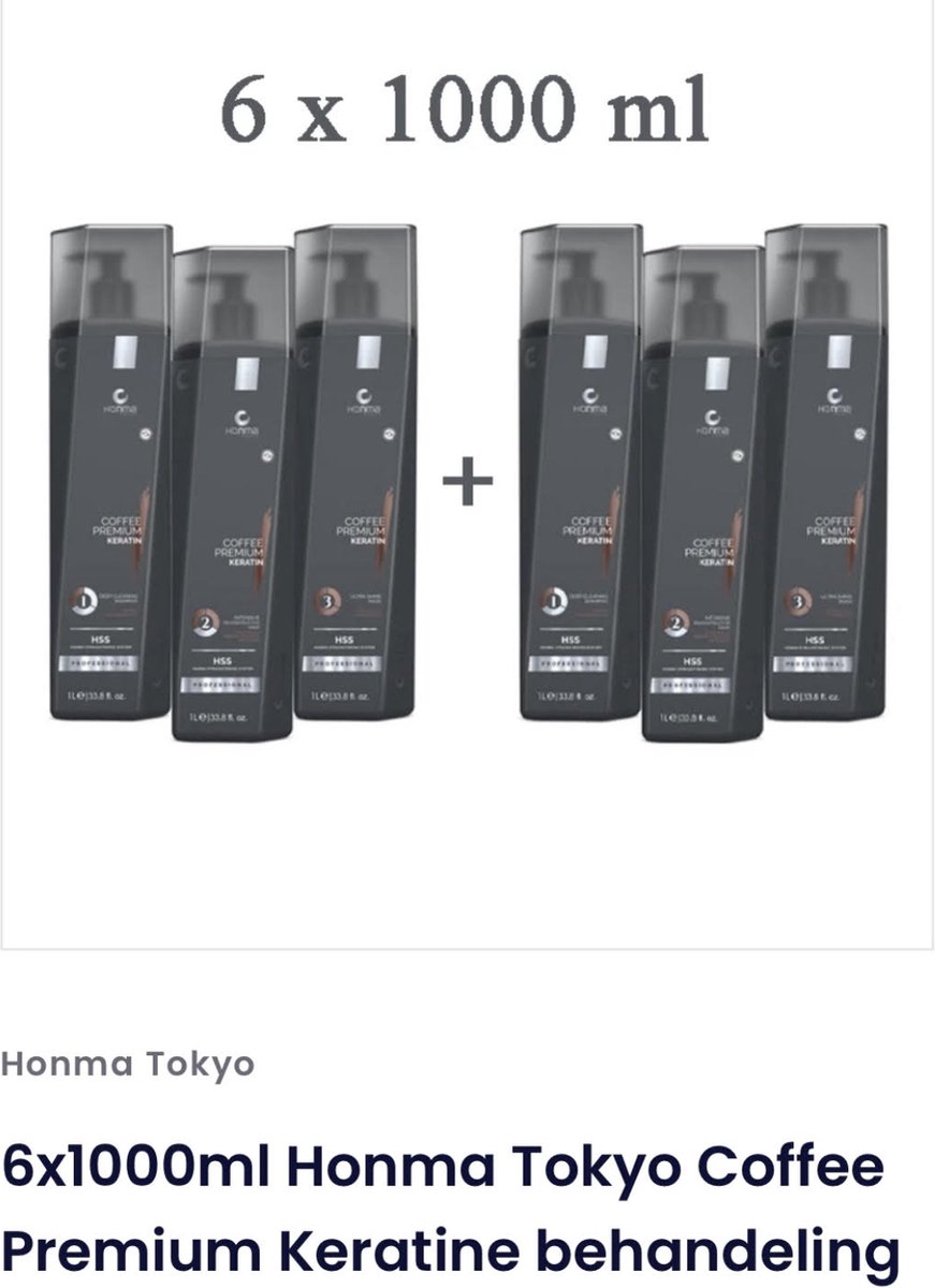 2X Honma Tokyo Keratine Treatment Coffee Premium