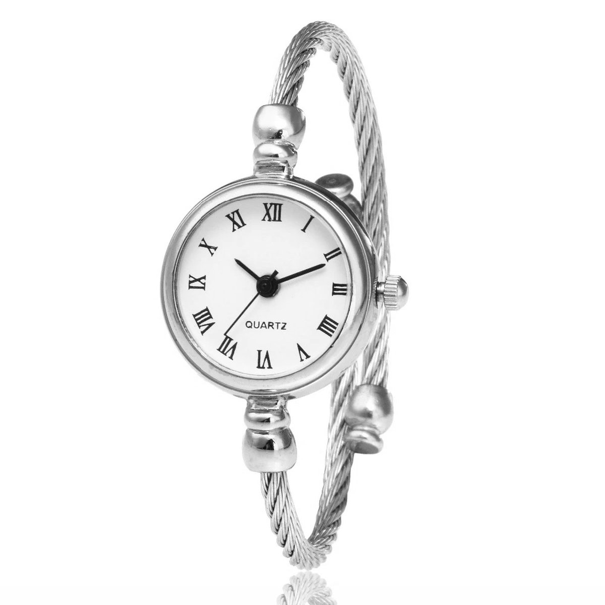Iron Horloge | Zilver - Wit | Staal | Ø 20 mm | Fashion Favorite