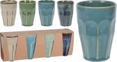 Excellent Houseware Latte Macchiatobeker, 330 ml, 4 stuks