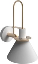 Dakta® Wandlamp | 350° te draaien | Muurlamp | LED Verlichting | 12 x 31cm | stralingsgebied 10m | Wit & Goud