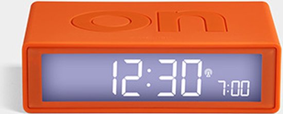 Lexon Flip+ Digitale Wekker On Off LR150 - Oranje