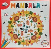 Mandala Safari kleurboek voor kinderen - 24 kleurplaten met dieren