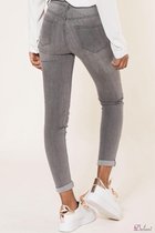 Broek Dulani NC met hoge taille skinny jeans grijs