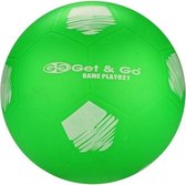 Voetbal PVC 21 cm Groen Per Stuk Maat 4