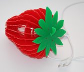 Tafellamp 'Strawberry' - acrylaat lamellen lamp - LED lichtbron - 2,5W