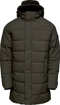 ONLY&SONS ONSCARL LONG QUILTED COAT OTW Heren Jas - Maat XL