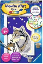 Artikelnummer - mini - Portret van een wolf