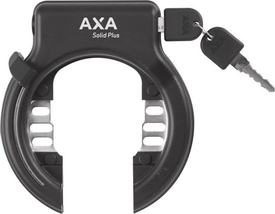Axa Solid Plus Ringslot ART2 Zwart + Insteekketting 100 cm 5,5 mm Zwart + Flex Mount Bevestigingsset van AXA — afbeelding 3