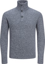 JACK&JONES PREMIUM JPRBLAPERFECT KNIT HIGH NECK  BUTTON Heren Trui - Maat L