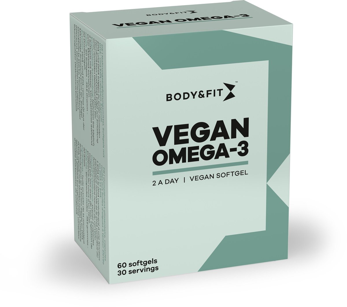 Bol.com Body & Fit Vegan Omega 3 - Plantaardig Voedingssupplement - Vegan Vitamines & Mineralen - 60 Capsules aanbieding