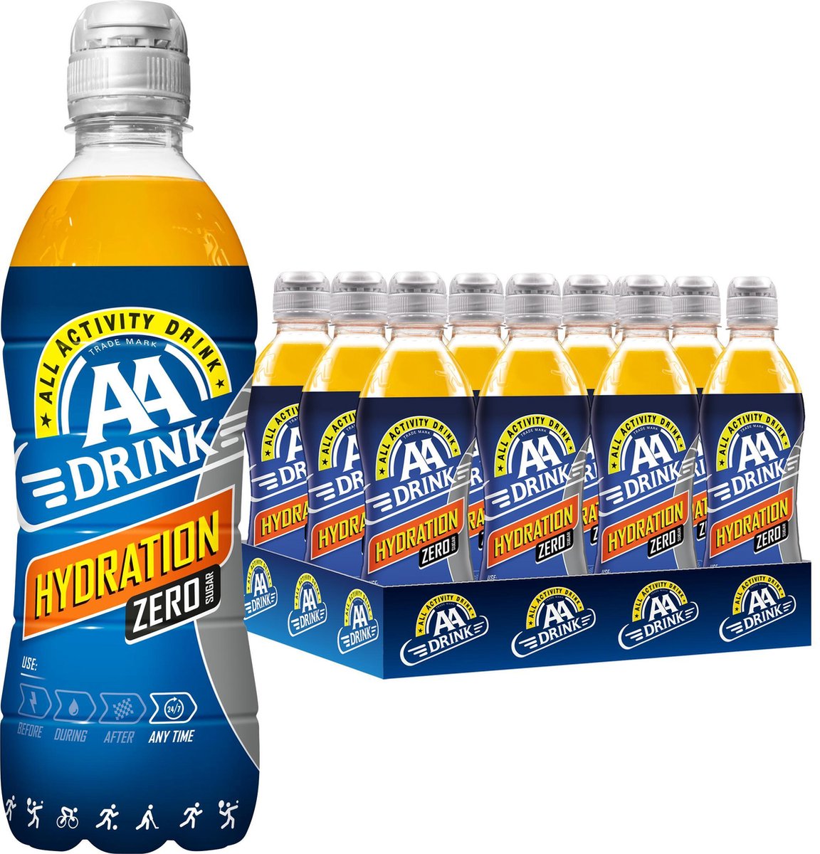 AA Drink Hydration 0,5ltr (12 flesjes, incl. statiegeld & verzendkosten)