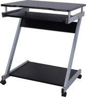 Segenn's bureau - met 4 wielen - waarvan 2 met rem - in Z-vorm - 60 x 73 x 48 cm - Zwart