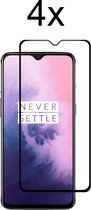 OnePlus 7 Screenprotector - Beschermglas OnePlus 7 Screen Protector glas - Screenprotector oneplus 7 - Full cover - 4 stuks