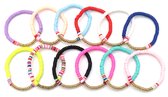 Set Elastische Armbanden - Kralen - 12 Stuks - Multicolor