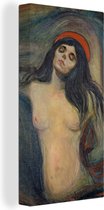 Canvas Schilderij Madonna - Edvard Munch - 20x40 cm - Wanddecoratie