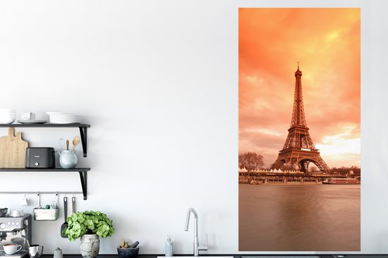Affiche Tour Eiffel - Paris - Ciel - 80x160 cm