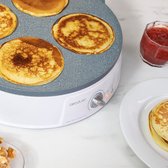 Cecotec - Pannenkoekenmaker - Pancake Pan - Pancake Maker - Pannenkoekenplaat Fun Crepestone Twin - 1200W - Wit Grijs