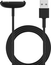 Case2go - Câble de charge adapté pour Fitbit Inspire (2e génération) - Câble USB - 1,0 mètre - Zwart