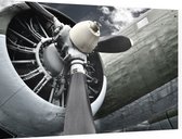 Vliegtuig propellor - Foto op Dibond - 60 x 40 cm