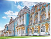 Het Catharinapaleis in Poesjkin ten zuiden van Sint-Petersburg - Foto op Dibond - 60 x 40 cm