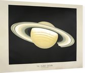 The Planet Saturn, Étienne Léopold Trouvelot - Foto op Dibond - 40 x 30 cm
