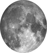 Planet Earth - Moon, NASA Images - Foto op Dibond - ⌀ 60 cm