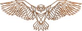 Cortenstaal wanddecoratie Eagle - Kleur: Roestkleur | x 99.6 cm