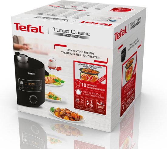Overige kenmerken - Tefal CY754830 - Tefal Turbo Cuisine CY7548 - Multicooker - Zwart