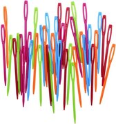 Universele Naalden Set | stopnaalden -set van 25- stopnaald -wolnaalden-Borduur Hobby Naalden - | Textiel Leer & Naai Naaldenset - verschillende kleuren naalden - regenboog kleuren - plastic kleuren naalden- 25 stuks - 25 verschillende kleuren