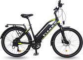 Urbanbiker Viena - Elektrische Trekking Fiets - Afneembare Lithium Accu 840Wh (48V en 17,5 Ah) Samsung Cellen -  250W Motor - Geel - 28 inch - 7 Versnellingen - Hydraulische Remmen