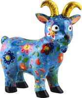 Pomme pidou Geit Gabriel - Spaarpot - Medium - Happy Flowers Skyblue