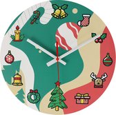 Horloge murale SensaHome - Décoration de Noël d'intérieur - Décoration de Noël - Décoration de Noël - 25cm