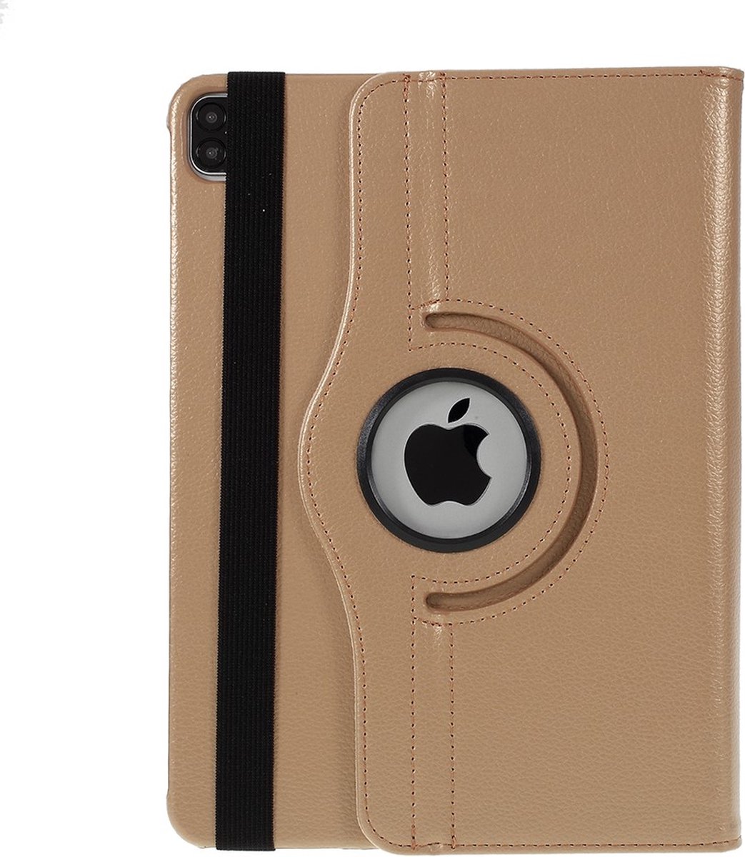 Arara Hoes Geschikt voor iPad Pro 11 inch (2020/2021) 360 graden draaibare bookcase - Goud