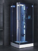 Stoomcabine met waterjets - Vierkant - 90x90x215 cm