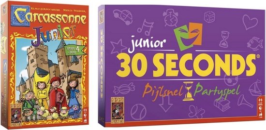 Afbeelding van het spel Spellenbundel - 2 Stuks - Carcassonne Junior & 30 seconds junior