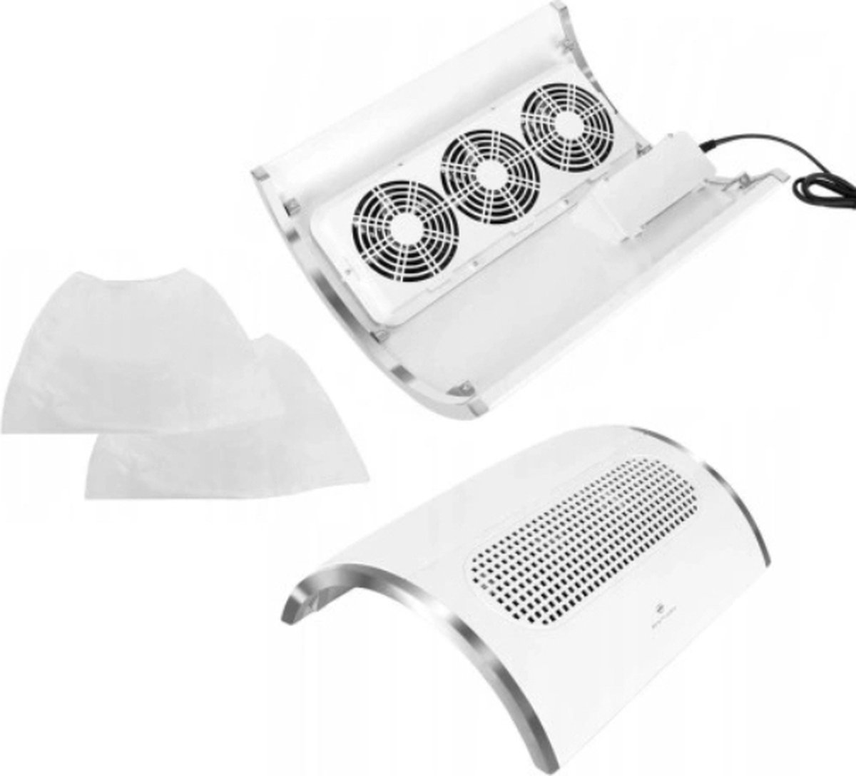 Ariko NagelAfzuiger - Stofafzuiger Nagels - Stofafzuiging - Dust Collector - Manicure - Pedicure - Krachtige zuiging - Sterke afzuiging - 220V - 40 Watt - Wit