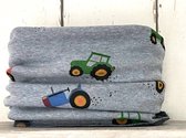 MixG | Colsjaal winter | Blauw | Gekleurde tractors | Jongen