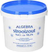 Strooizout 7.5kg - Dooizout - Hersluitbare Emmer - Zout ook geschikt tegen onkruid en groen