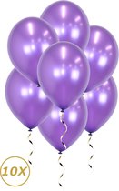 Paarse Helium Ballonnen Verjaardag Versiering Feest Versiering Ballon Metallic Paars Halloween Decoratie - 10 Stuks